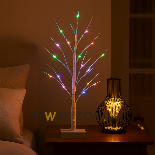 Светодиодный декоративный светильник дереао с аккумулятором BRICO Ultra 90 LED 2400mAh Мультицвет (4389)