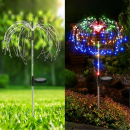Світлодіодний садовий світильник «Кульбаба» 90 см, 120 LED на сонячній батареї, Мультиколір (4389)