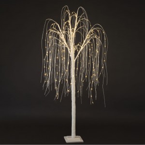 Новогоднее декоративное дерево-гирлянда “Ива” 60 см, 48 LED, Теплый белый (4389)