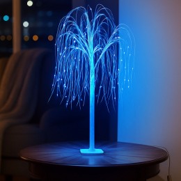 Новорічне декоративне дерево-гірлянда “Верба” 60 см, 48 LED, Синій (4389)