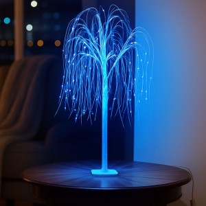 Новогоднее декоративное дерево-гирлянда “Ива” 60 см, 48 LED, Синий (4389)