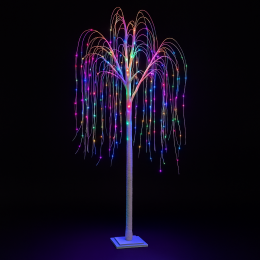 Новорічне декоративне дерево-гірлянда “Верба” 60 см, 48 LED, Мультиколір (4389)