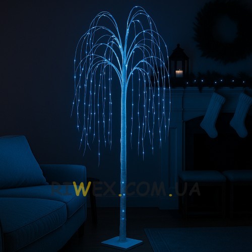 Світлодіодне декоративне дерево-гірлянда "Верба" 150 см 120 ламп Синій (4389)