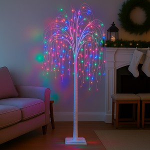 Светодиодное декоративное дерево-гирлянда "Ива" 150 см 120 ламп Мультиколор (4389)