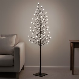 Декоратиивна світлодіодна підлогова гірлянда на підсавці дерево "Сакура" 150 см 215 діодів Біле світіння (4389)
