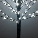 Декоратиивна світлодіодна підлогова гірлянда на підсавці дерево "Сакура" 150 см 215 діодів Жовте світіння (4389)