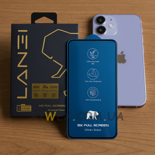 Защитное стекло с олеофобным покрытием ULTRA+ 5X HD Iphone 14 PRO MAX (AX)