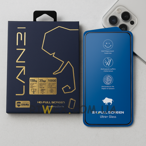 Защитное стекло с олеофобным покрытием ULTRA+ 5X HD Iphone 12 PRO MAX (AX)