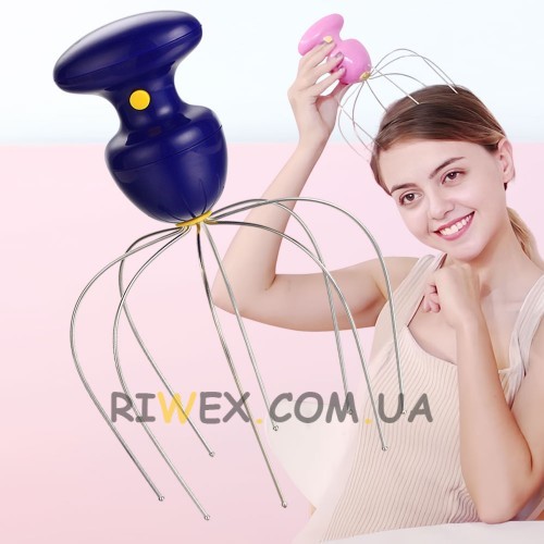 Ручной вибрационный массажер для головы 2хАА (12)