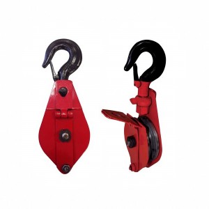 Монтажный блок с откидной щекой и крюком/петлей на 0,5 тонн 1281 (JS)