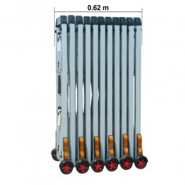 Барьер раздвижной переносной Р-2026, длина 4 м, алюминий (JS)