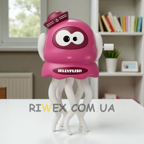 Детская интерактивная игрушка танцующий осьминог со звуком и светом 726, Розовый (OX)