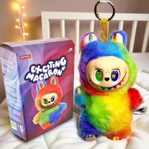 Брелок-Сюрприз Labubu Колекційний Райдужний 17см, серія 6 (OX)