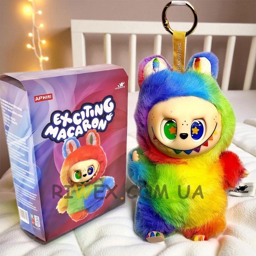 Брелок-Сюрприз Labubu Колекційний Райдужний 17см, серія 6 (OX)