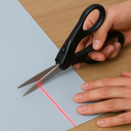 Ножницы с лазерным указателем для точного разрезания ткани (509)