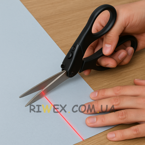 Ножницы с лазерным указателем для точного разрезания ткани (509)