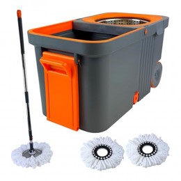 Відро з телескопічною шваброю і віджимом Моп 515-2 Сірий (DRK)