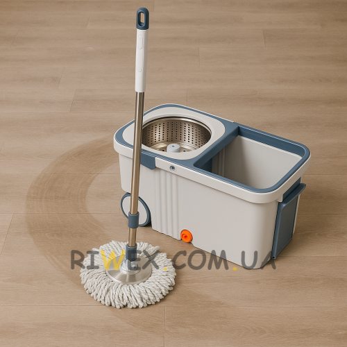 Відро з телескопічною шваброю і віджимом Моп 515-2 Білий (DRK)