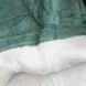 Теплый халат-плед толстовка с капюшоном 80х100 см Унисекс, HUGGLE HOODIE Зеленый