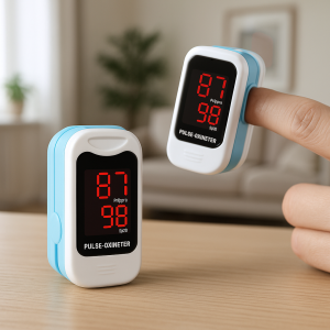 Пульсоксиметр на палець Contec CMS50M 2xAAA з ремінцем (12)