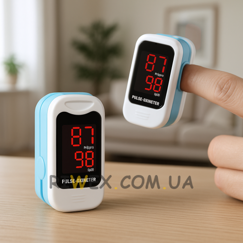 Пульсоксиметр на палець Contec CMS50M 2xAAA з ремінцем (12)