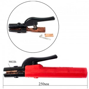 Інструмент для утримання електродів електродотримач Samson 600A, 25 см, метал лиття P-883 (JS) Інструмент для утримання електродів електродотримач Samson 600A, 25 см, метал лиття P-883 (JS)