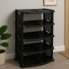 Підлогова полиця-органайзер для взуття на 5 відділень R-Plastic "Ротанг" Чорний (DRK)