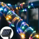 Світлоідодна LED гірлянда "Трубка" 10 метрів 100 LED на сонячній батареї LU993multi Мульти (ARSH)