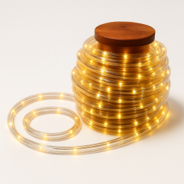 Світлоідодна LED гірлянда "Трубка" 10 метрів 100 LED на сонячній батареї LU993multi Теплий білий (ARSH)