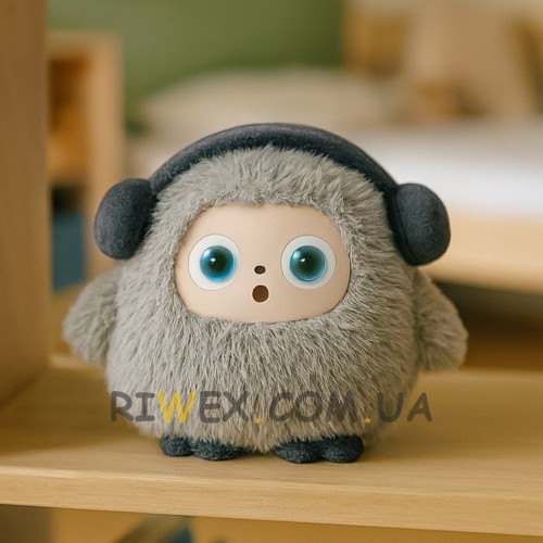 Інтерактивна м'яка іграшка з вбудованим штучним інтелектом AI Chat GPT-4о Bobo Сірий