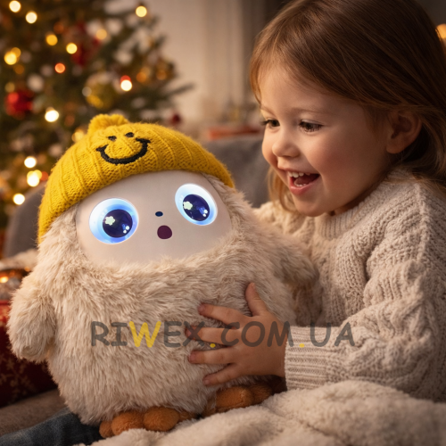 Интерактивная мягкая игрушка со встроенным искусственным интеллектом AI Chat GPT-4о Nunu Серый