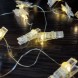 Декоративна гірлянда «Прищіпки» 20 LED 4,5 м USB підключення LU999 Теплий білий (ARSH)