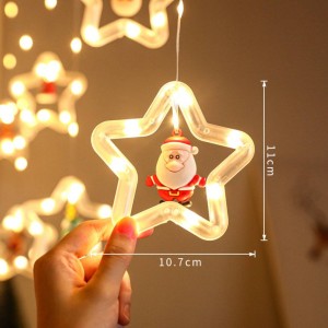 Світлодіодна гірлянда Зірки з фігурками, пульт керування 2.5 м, USB, MA412wh / MA412, Холодний білий (ARSH) Світлодіодна гірлянда Зірки з фігурками, пульт керування 2.5 м, USB, MA412wh / MA412, Холодний білий (ARSH)