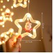 Світлодіодна гірлянда Зірки з фігурками, пульт керування 2.5 м, USB, MA412wh / MA412, Холодний білий (ARSH)