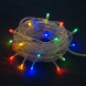Світлодіодна гірлянда на 100 LED 10 м білий дріт 220V LU990multi Мульти (ARSH)