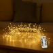 Декоративна гірлянда «Мішура» 100 LED 3 м USB підключення та пульт керування LU995 Теплий білий (ARSH)
