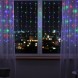 Світлодіодна декоративна гірлянда-бахрома 3×0,5 м, 120 LED, мультиколір, прозорий шнур (ARSH)