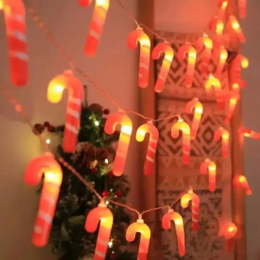 Гірлянда новорічна світлодіодна фігурка в формі льодяника USB ma409WW "Льодяники" 3м Теплий білий (ARSH)