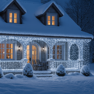 Декоративная уличная гирлянда-нить 800 LED, 45 м, 220V, переключатель режимов, Белый (ARSH) Декоративная уличная гирлянда-нить 800 LED, 45 м, 220V, переключатель режимов, Белый (ARSH)