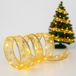 Світлодіодна гірлянда на ялинку MA420 "Стрічка" 10м 20 LED Теплий білий (ARSH)