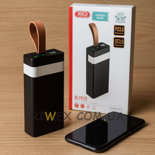 Мобільна батарея повербанк OXPower LCD Display&Licgh LEd PD-20 20 000 mAh (AMN)