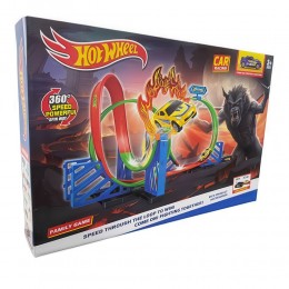 Детский игровой набор гоночный трек с кольцами и стартом 6605 – Looping Track (AX)