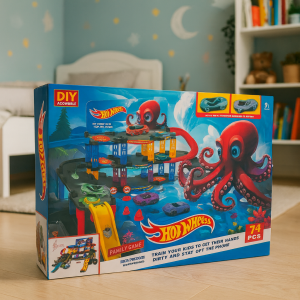 Дитячий ігровий набір гоночна траса із гірками та паркінгом Snake Garage 74 деталей T876-16 (AX) Дитячий ігровий набір гоночна траса із гірками та паркінгом Snake Garage 74 деталей T876-16 (AX)