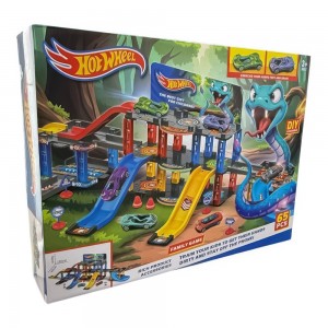 Детский игровой набор гоночная трасса с горками и паркингом Snake Garage 65 деталей T876-15 (AX) Детский игровой набор гоночная трасса с горками и паркингом Snake Garage 65 деталей T876-15 (AX)
