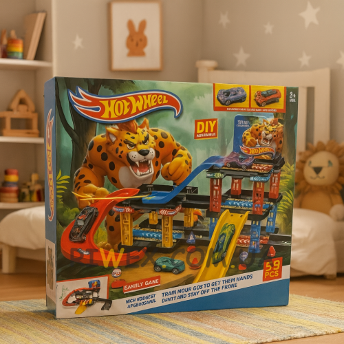 Детский игровой набор гоночная трасса с горками и паркингом Snake Garage 39 деталей T876-12 (AX)