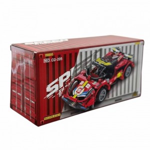 Блочный набор для сборки спортивного авто Building Block CD-205 с наклейками (AX)