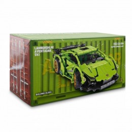 Блочний набір для збирання спортивного авто Building Block CD-204 з наліпками (AX)