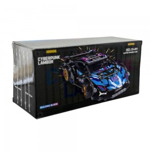 Блочный набор для сборки спортивного авто Building Block CD-201 с наклейками (AX)