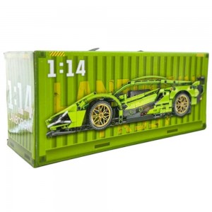 Блочный набор для сборки спортивного авто Cyberpunk Lambor CD-207 с наклейками (AX) Блочный набор для сборки спортивного авто Cyberpunk Lambor CD-207 с наклейками (AX)