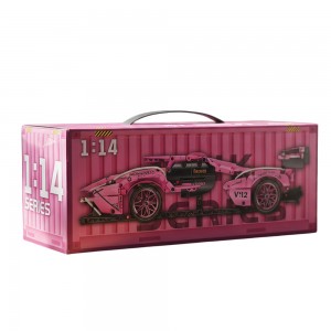 Блочний набір для збирання спортивного авто Cyberpunk Lambor CD-208 з наліпками (AX)